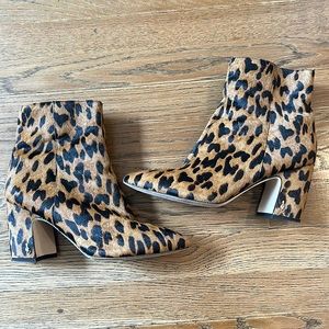 Sam Edelman Calf Hair Leopard Booties